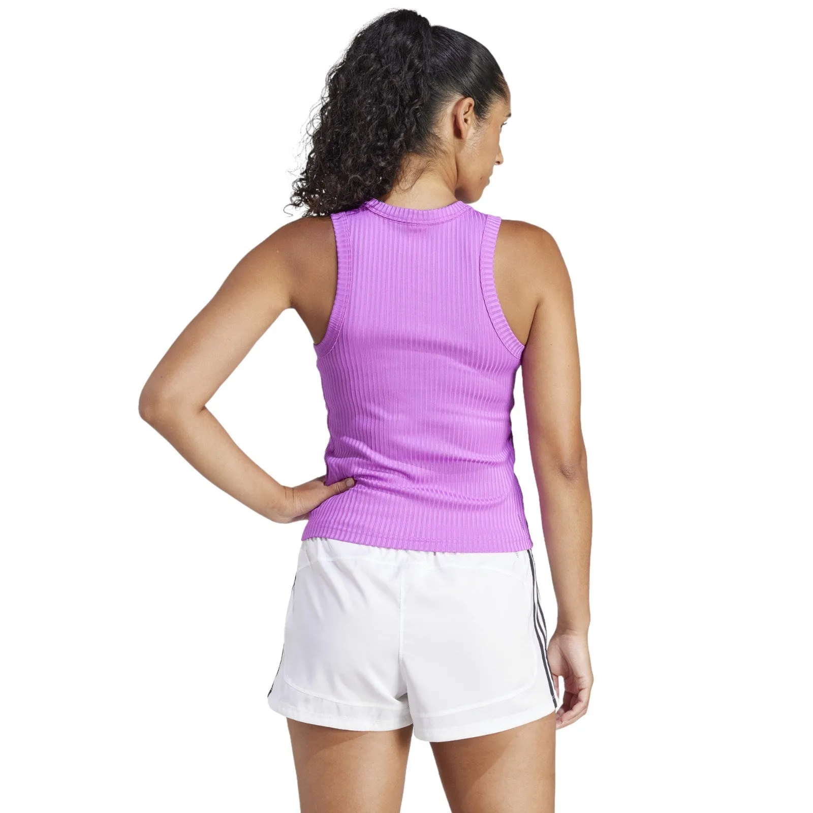 adidas All Gym 3-Stripe Womens Rib Tank