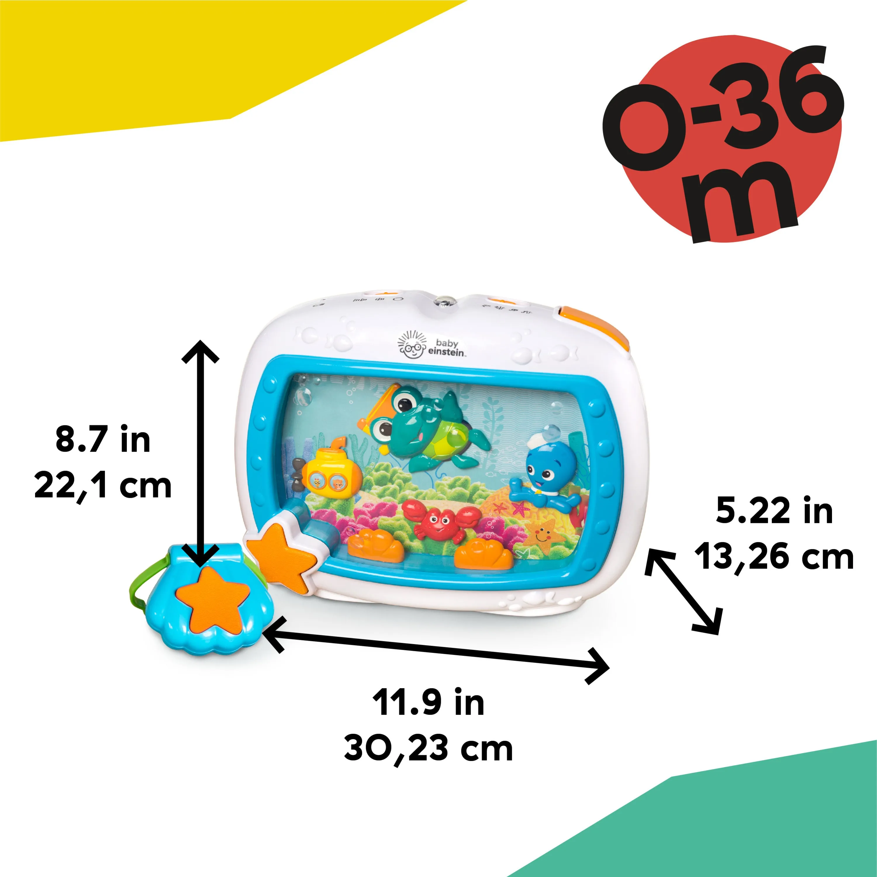 Baby Einstein Sea Dreams Soother Musical Crib Toy and Sound Machine