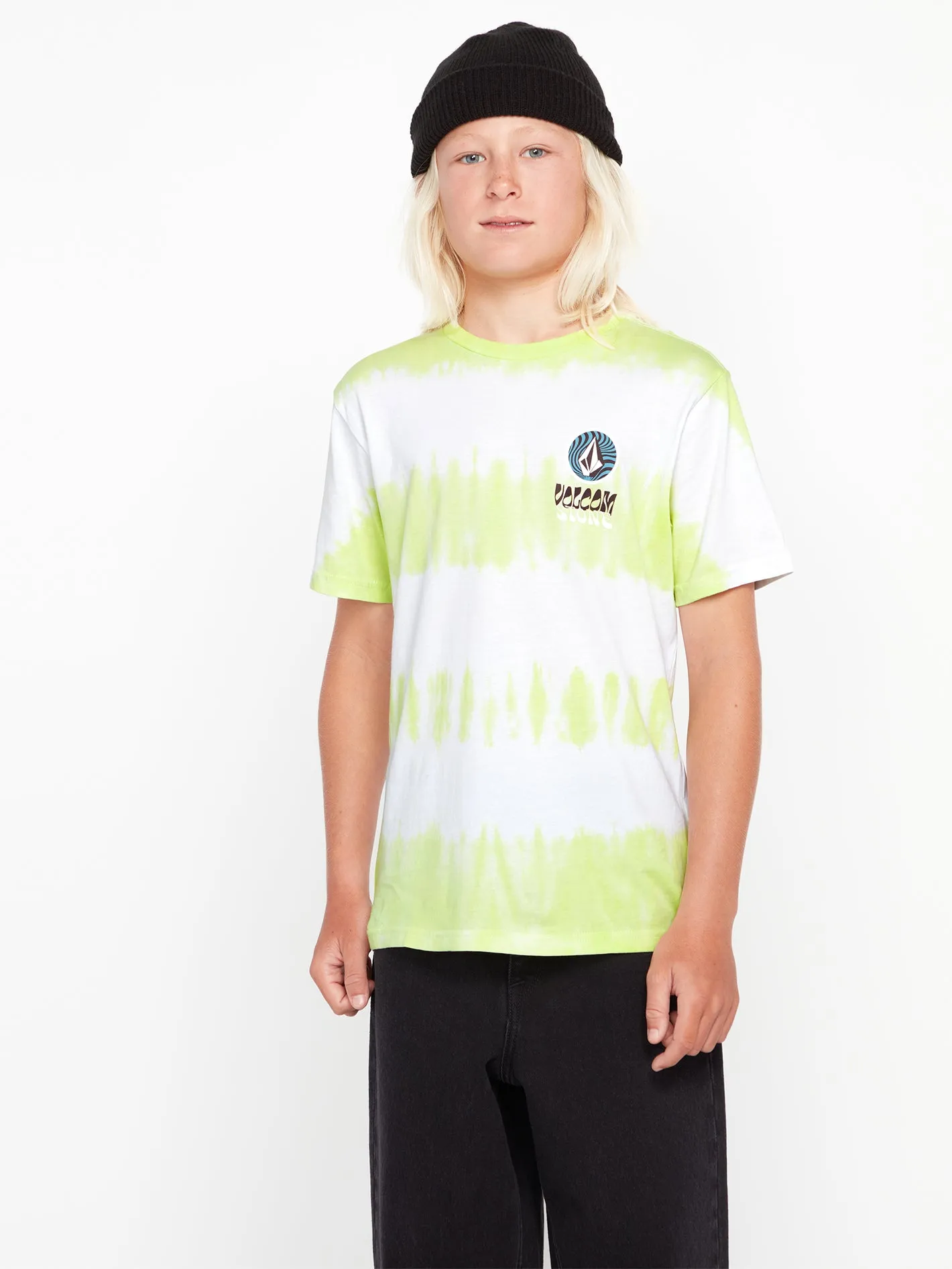 Big Boys Psychdye Short Sleeve Tee - Shadow Lime