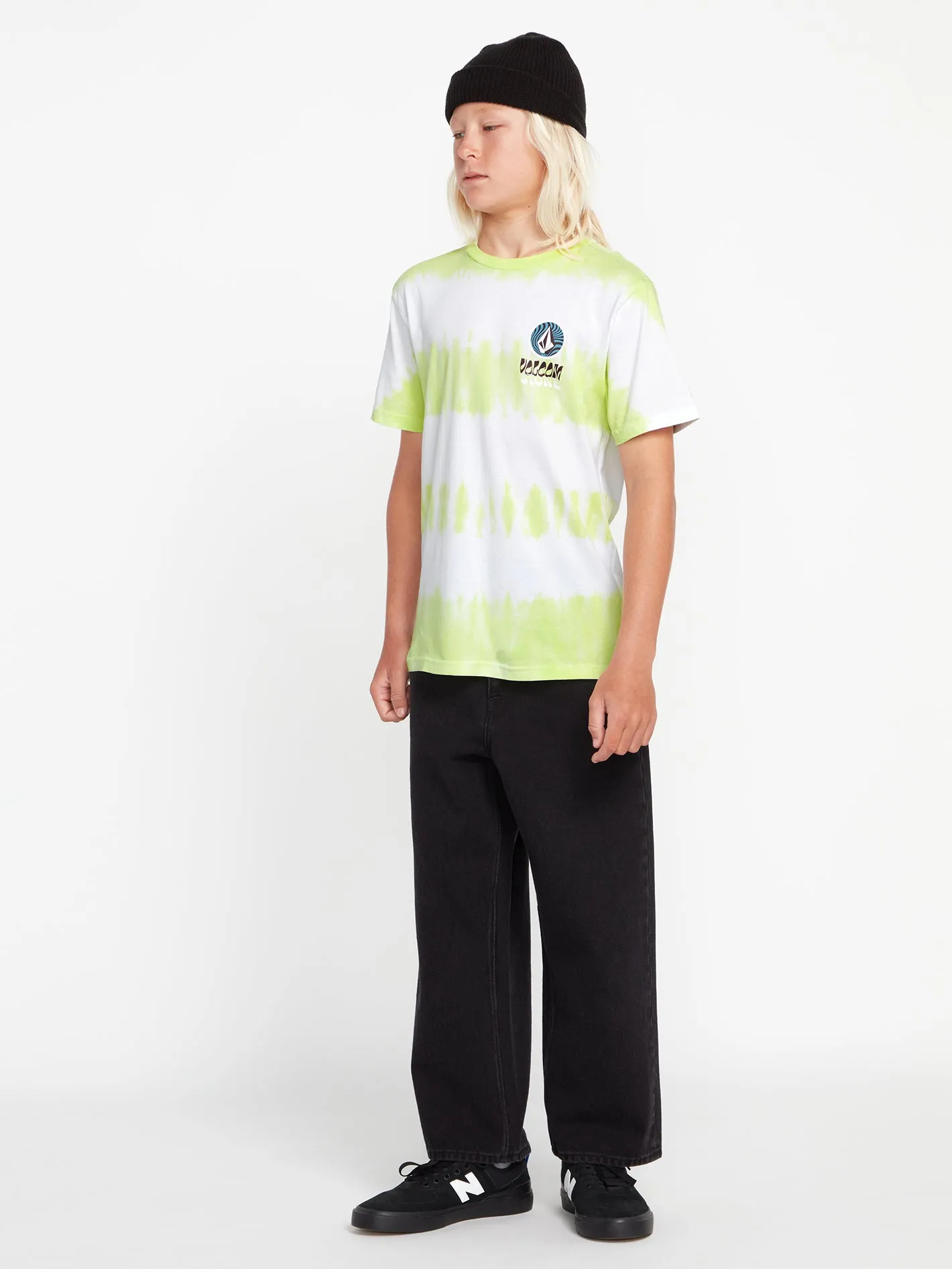 Big Boys Psychdye Short Sleeve Tee - Shadow Lime