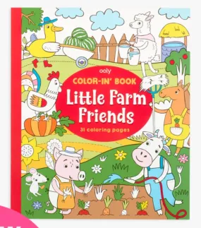 Color-In Book: Little Farm Friends