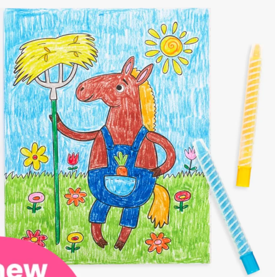 Color-In Book: Little Farm Friends