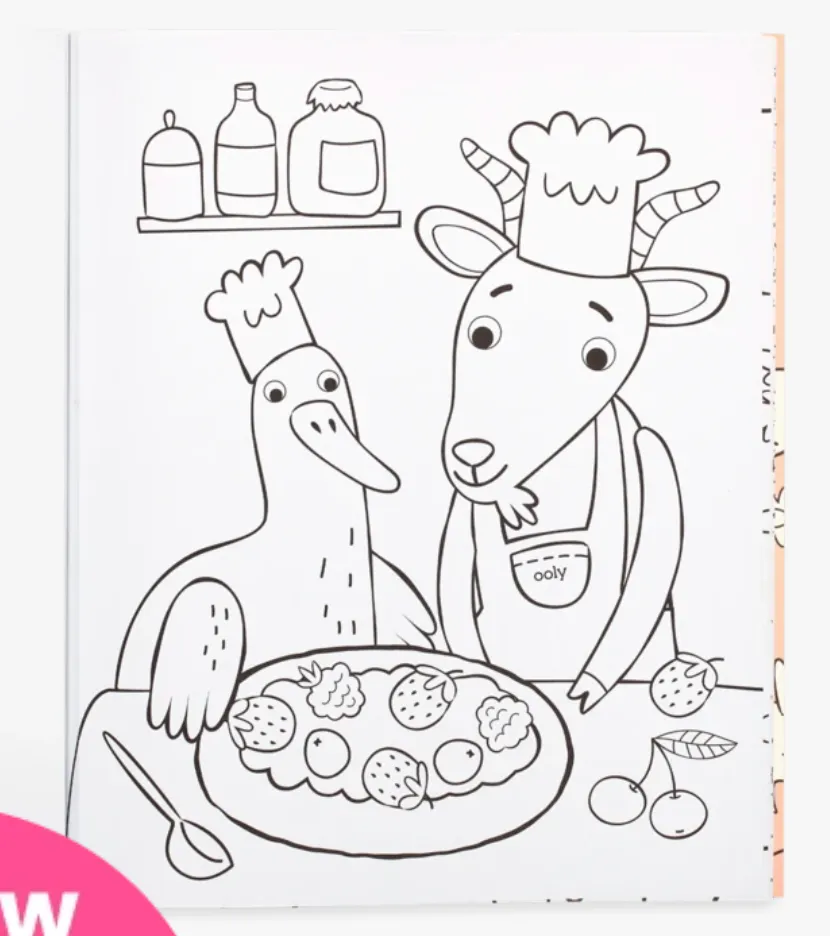 Color-In Book: Little Farm Friends