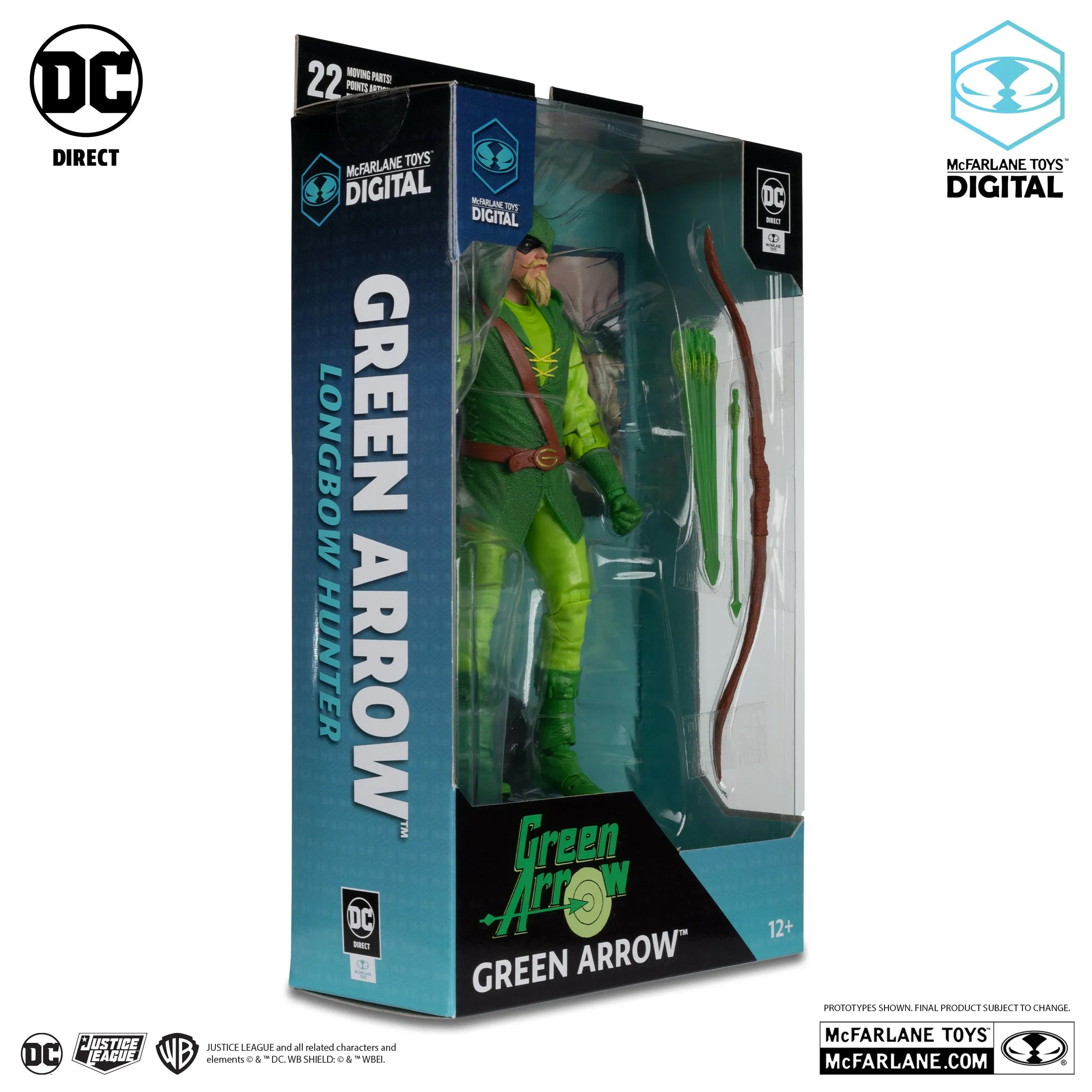 DC Direct - Green Arrow (Longbow Hunter) Action Figure with McFarlane Toys Digital (17172)