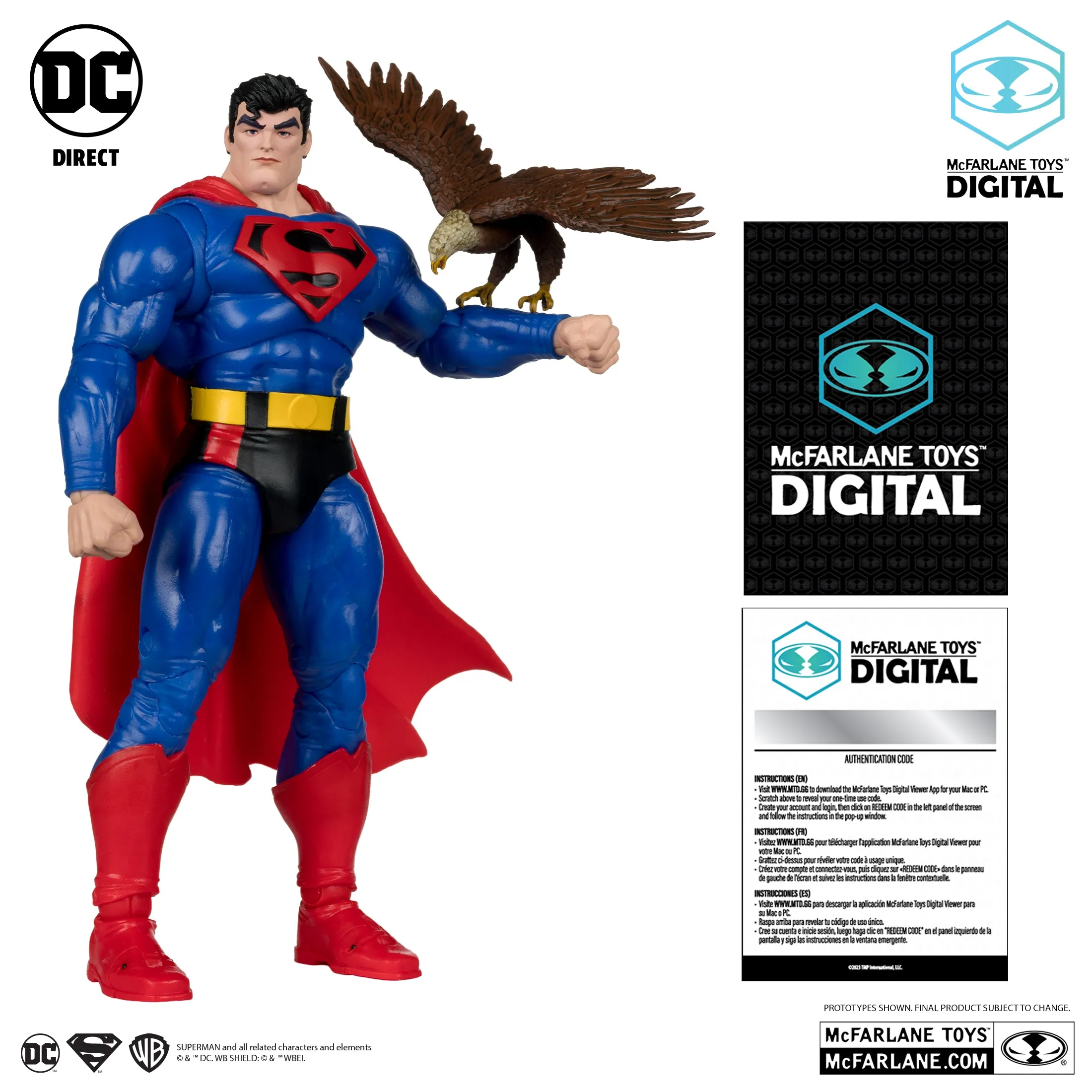 DC Direct - Superman (Our Worlds at War) Action Figure with McFarlane Toys Digital (17173)