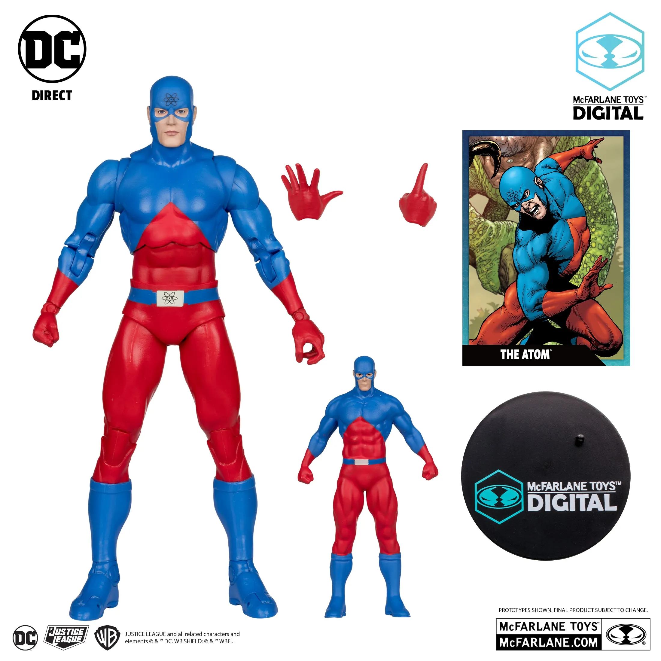 DC Direct - The Atom & Mini Atom (DC: The Silver Age) Action Figure with McFarlane Toys Digital (17171)