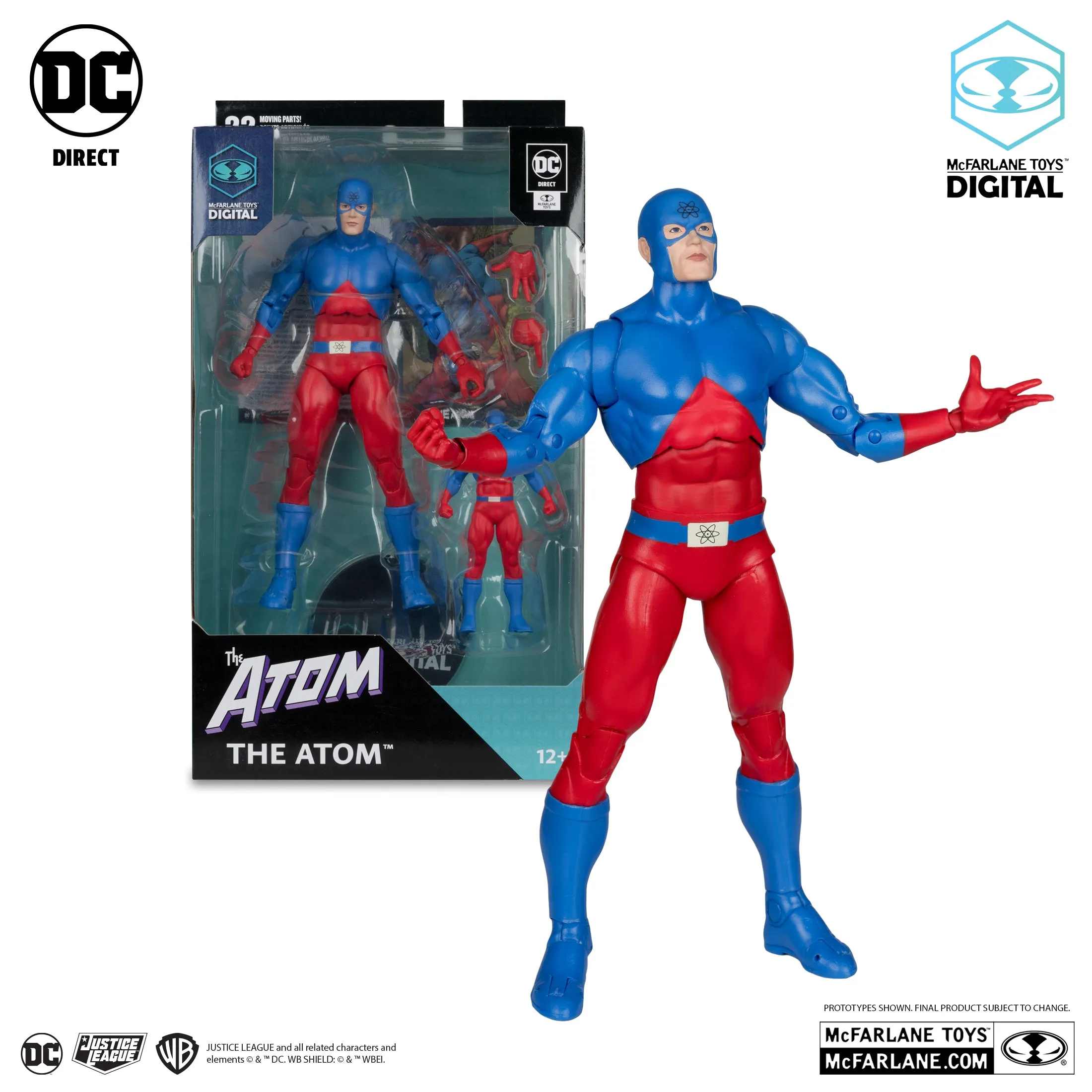 DC Direct - The Atom & Mini Atom (DC: The Silver Age) Action Figure with McFarlane Toys Digital (17171)