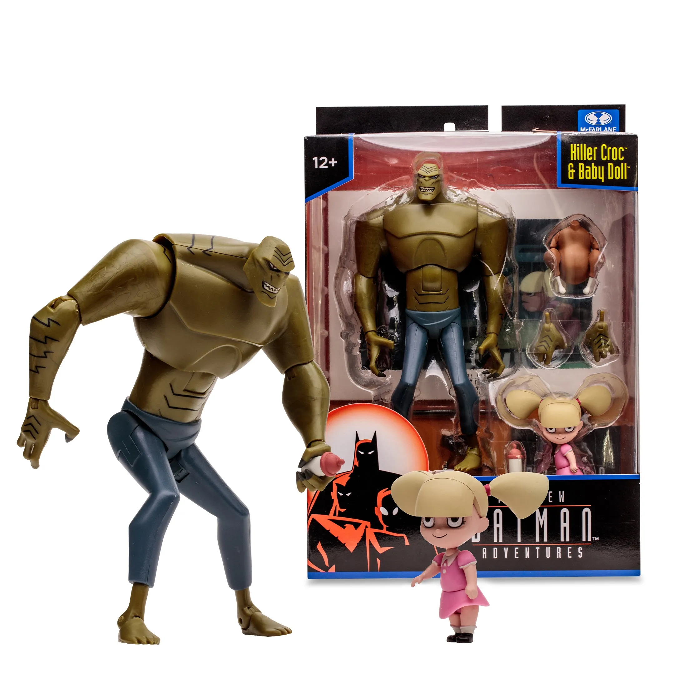 DC Direct - The New Batman Adventures - Killer Croc & Baby Doll 7-Inch Action Figure (17719)