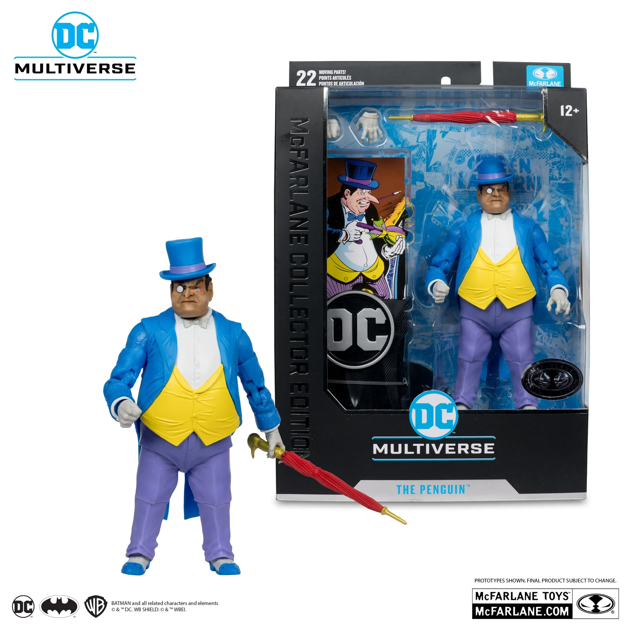 DC Multiverse Collector #12 - The Penguin (DC Classic) Platinum Edition Action Figure (17128) LOW STOCK