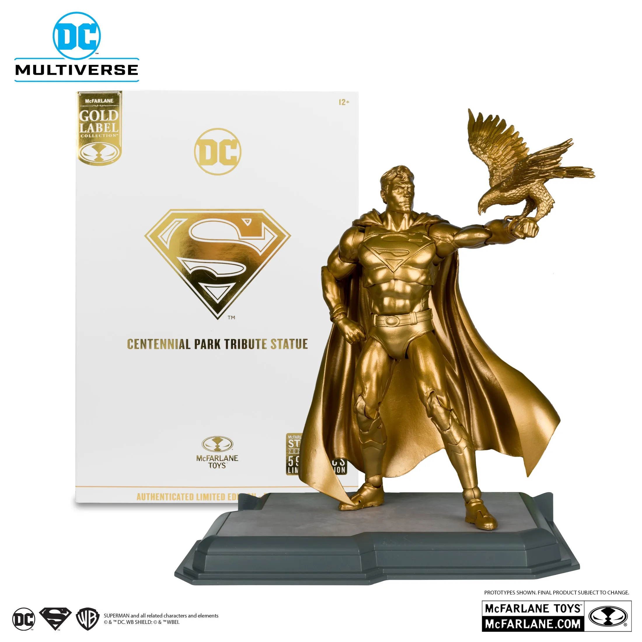 DC Multiverse - Superman (Centennial Park Tribute Statue) Exclusive Gold Label Figure (17289)