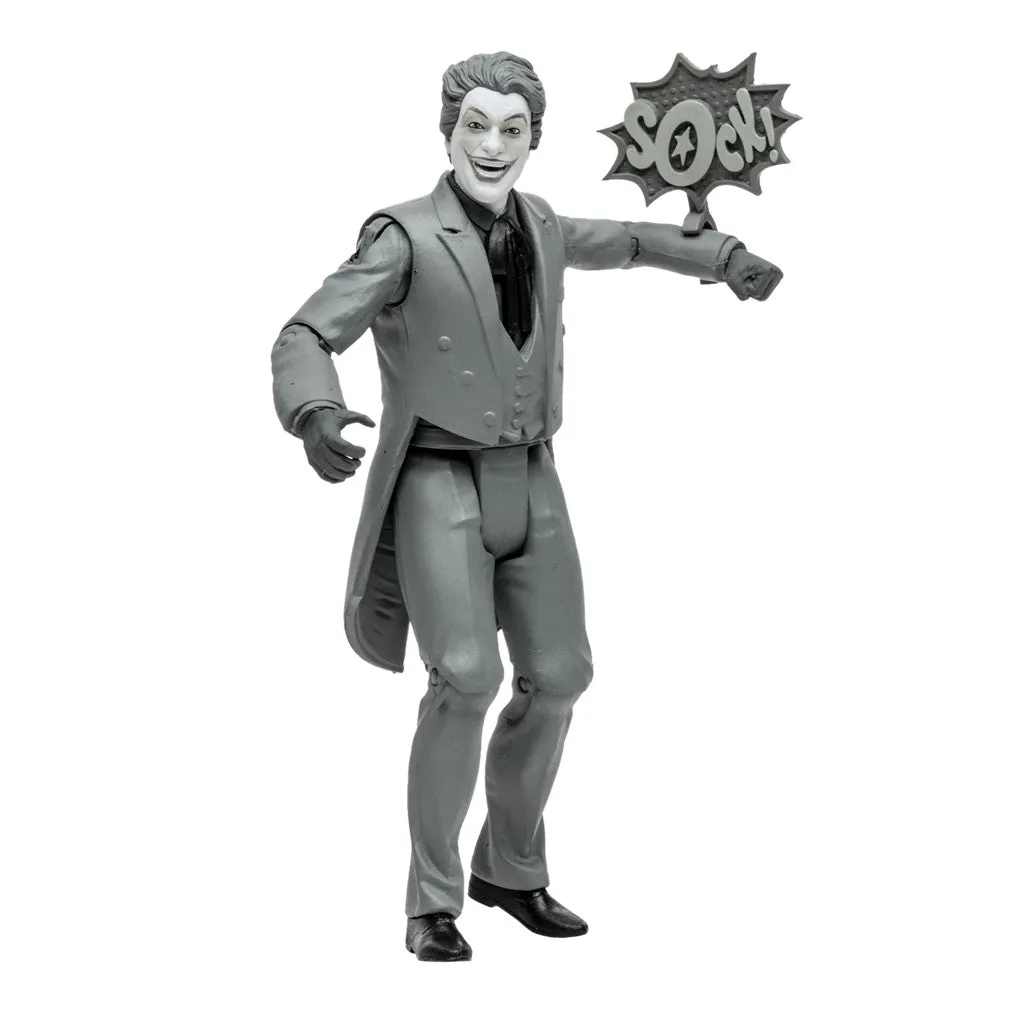 DC Retro - Batman 66 Classic TV Series - The Joker (B&W) Action Figure (15057)