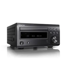 Denon RCDM41 DAB  Micro Hi Fi System Bluetooth CD Player Black Ex Speakers Ex-Display Clearance