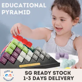 Educational Toys Montessori Toys Assembly Toy Kids Educational Pyramid Pyramid Building Blocks Toys Gifts 432 Challenges