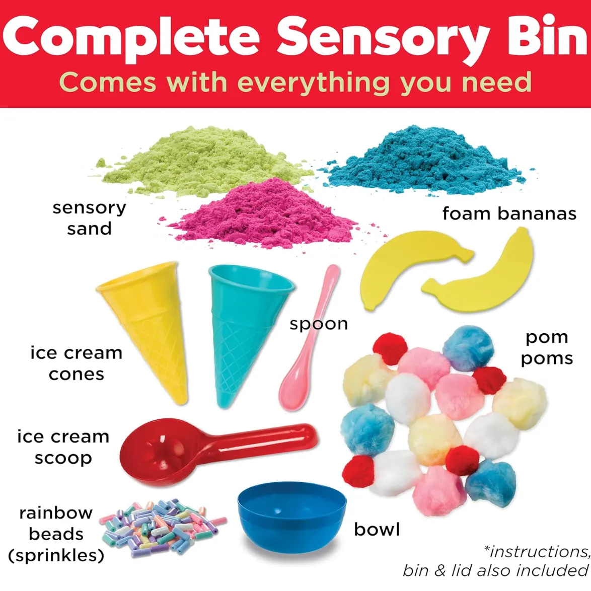 Ice Cream Shop Deluxe Activity Sensory Table