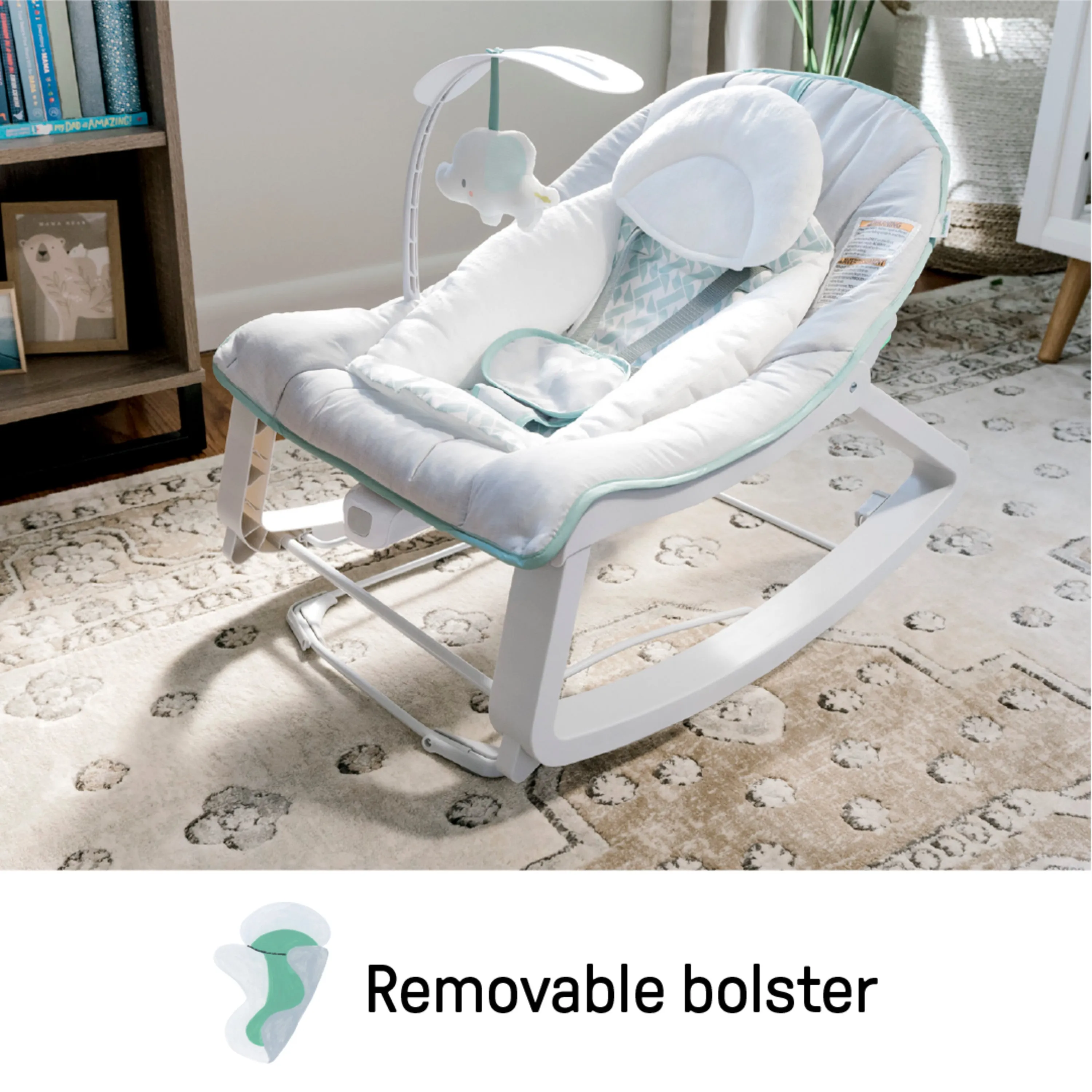 Ingenuity Keep Cozy 3-in-1 Grow with Me Baby Bouncer, Rocker & Toddler Seat, Weaver