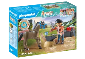 Playmobil Horses of Waterfall: Farrier Ben and Achilles 71357