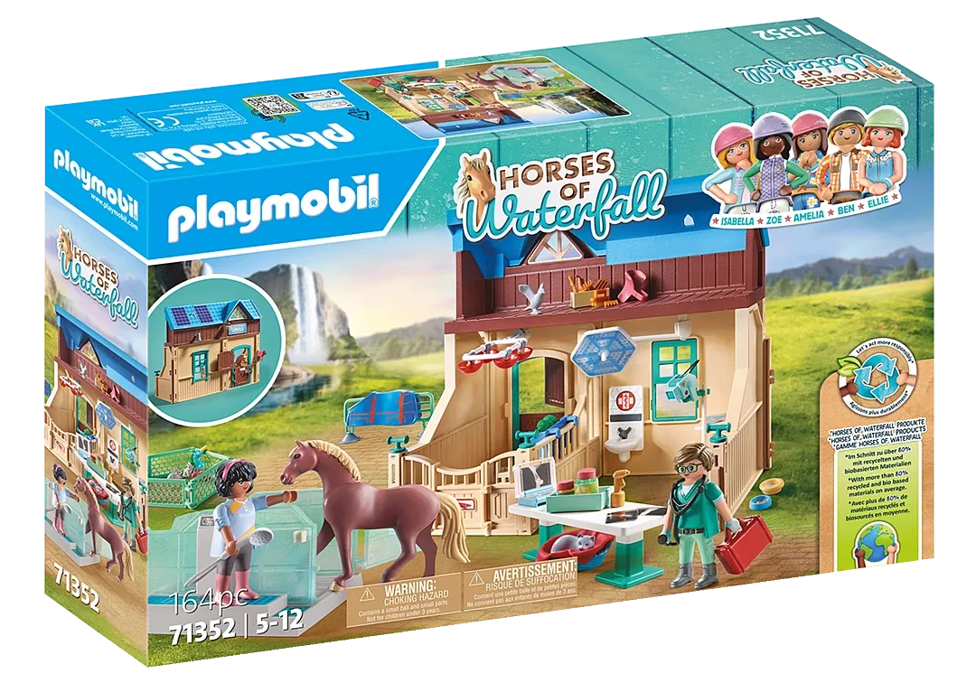 Playmobil Horses of Waterfall: Riding Therapy and Veterinary Practice 71352