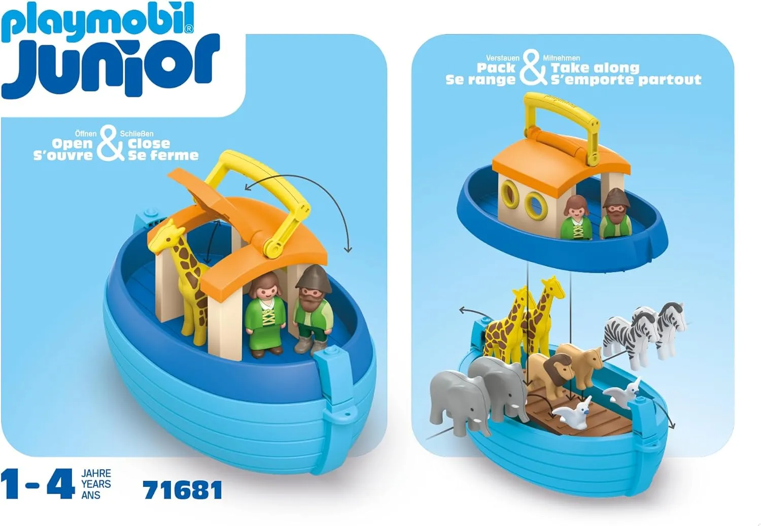 Playmobil Junior 71681 - My Take Along Noah's Ark